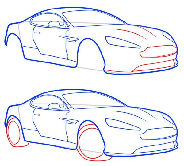 Рисунки для срисовки машины