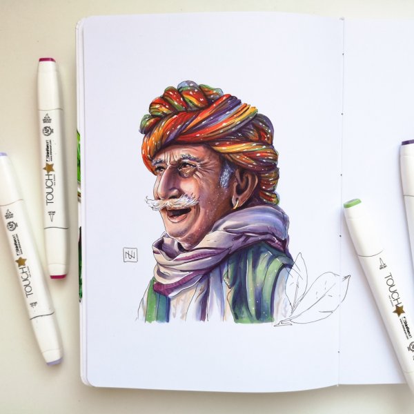 Скетчбук для рисования маркерами