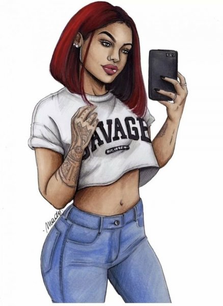 Красивые мультяшные девочки