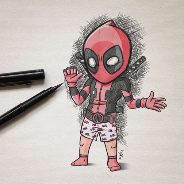 Дэдпул скетч