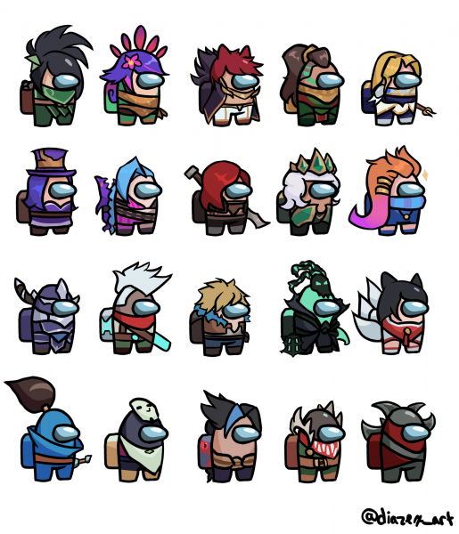 Амонг АС скины