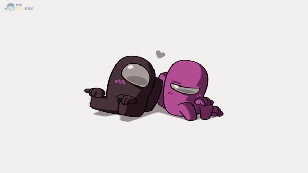 Among us розовый