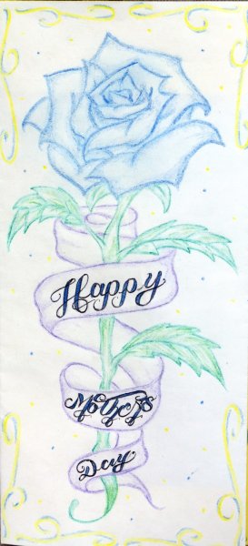 Лёгкие рисунки на день матери