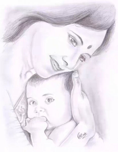 Красивые рисунки для мамы для срисовки