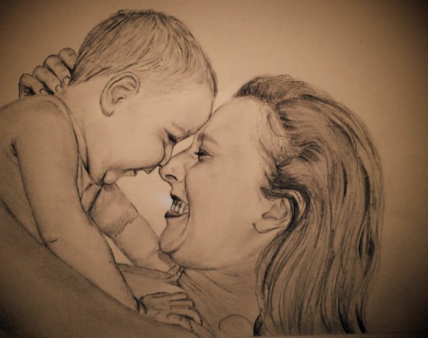 Рисунок маме с любовью