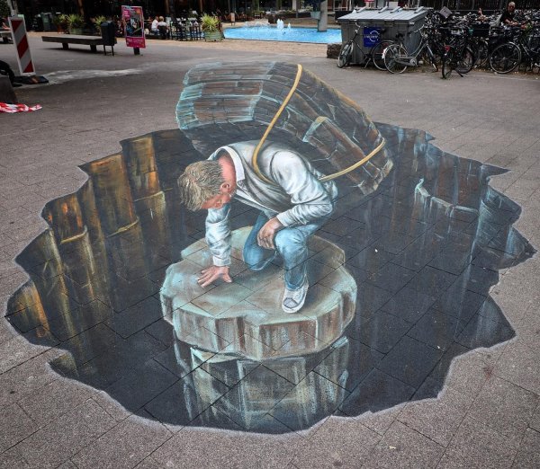 Граффити рисунки на асфальте