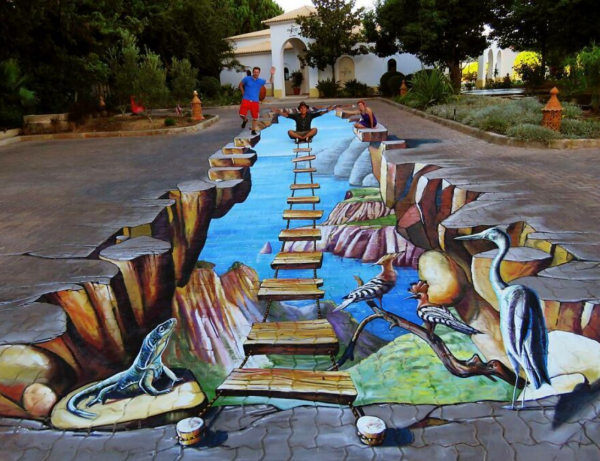 3д стрит арт