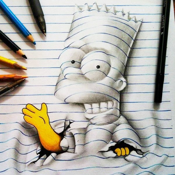 Объемные рисунки