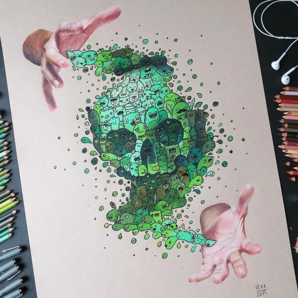 Креативные арт идеи для рисования