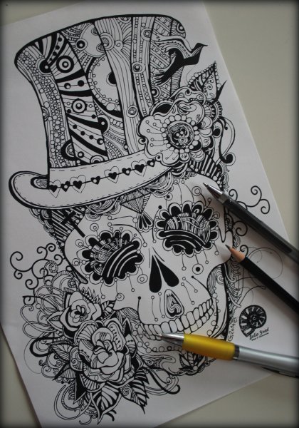 Татуировки гелевой ручкой