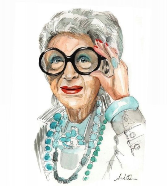 Айрис Апфель скетч