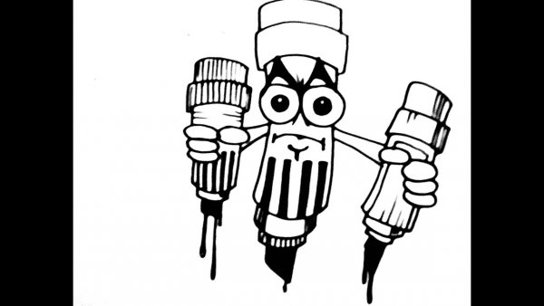 Рисунки карандашом для срисовки граффити