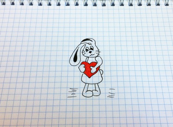 Рисунки ручкой в тетради легкие