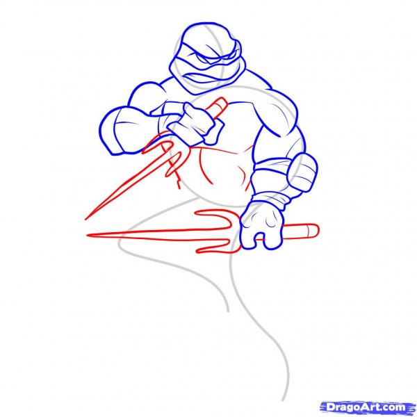 Рисунки ниндзя для начинающих