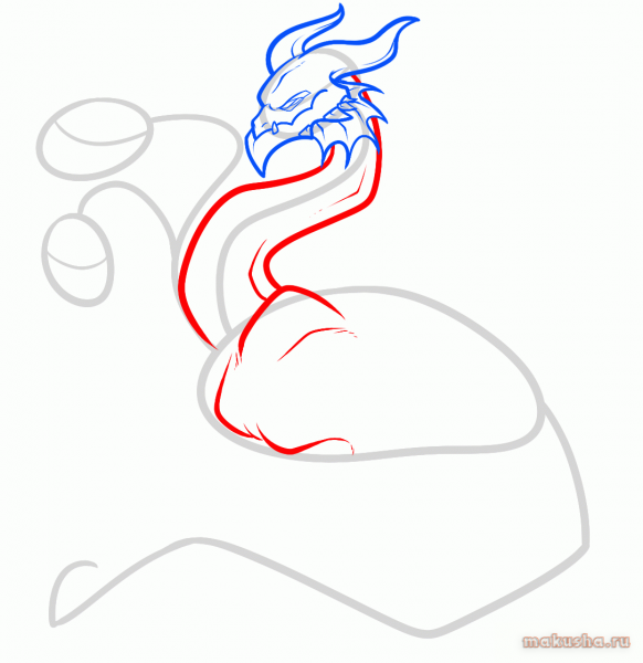 Гидра пошаговое рисование