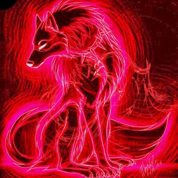 Волк с огненными глазами