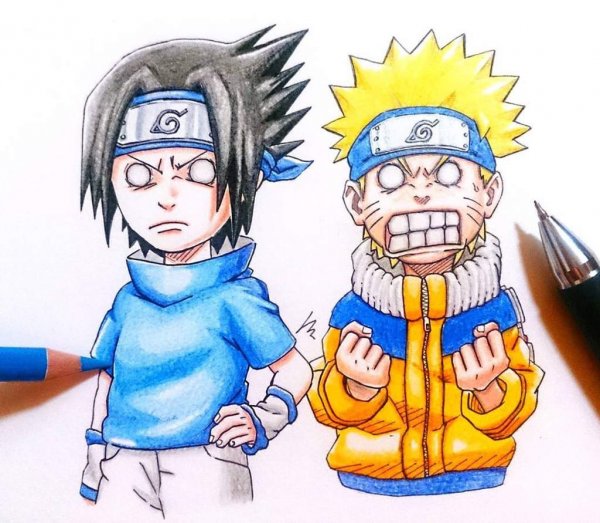 Рисунки персонажей Наруто Минато