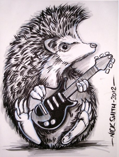 Еж тату эскиз