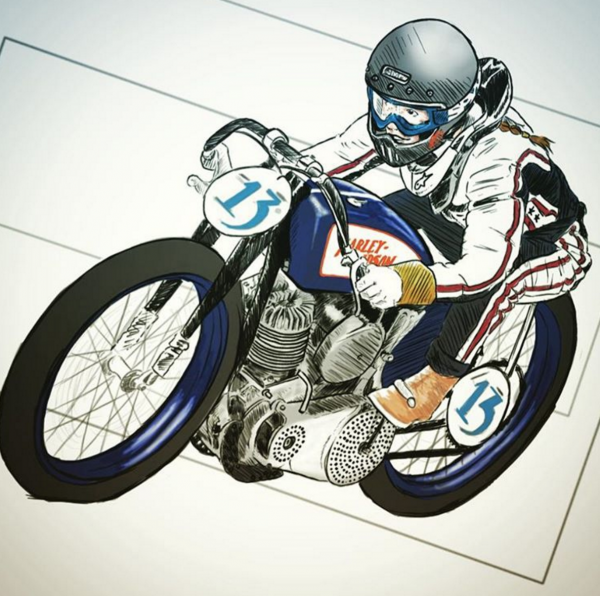 Арты мотоциклистов