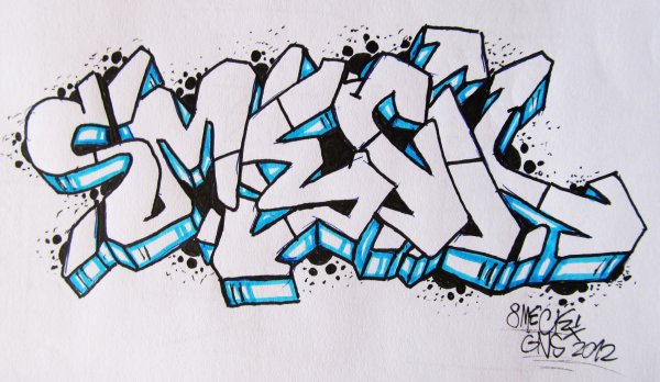 Граффити карандашом