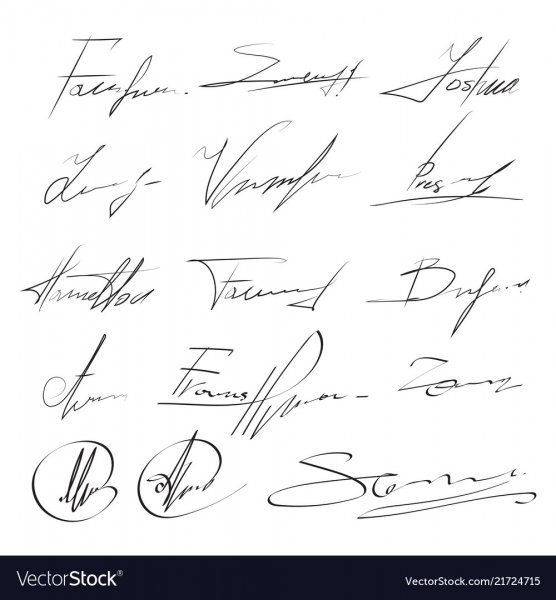 Красивые подписи