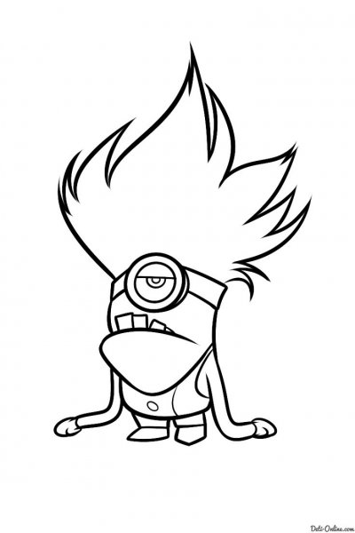 Раскраски Миньоны смешные