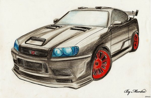 Машина карандашом