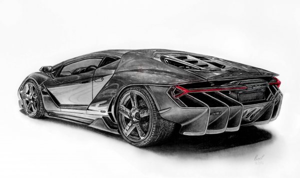 Lamborghini Centenario рисунок