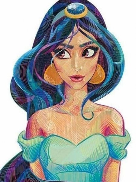 Принцессы разные стили рисования