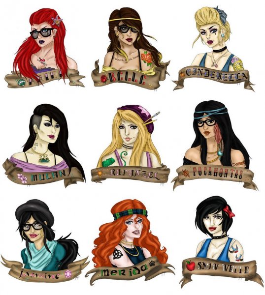 Девочка в стиле Дисней