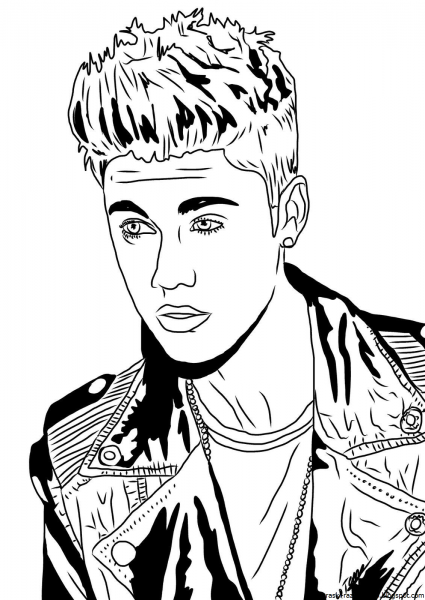 Джастин Бибер рисунок