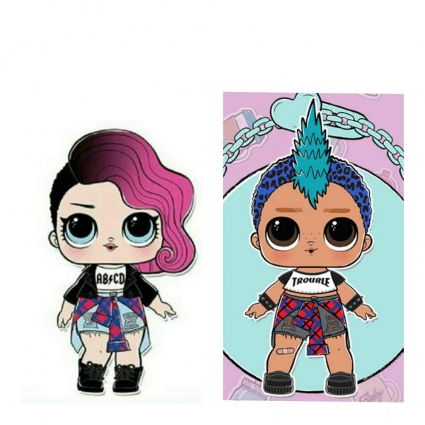 Кукла ЛОЛ панк бой