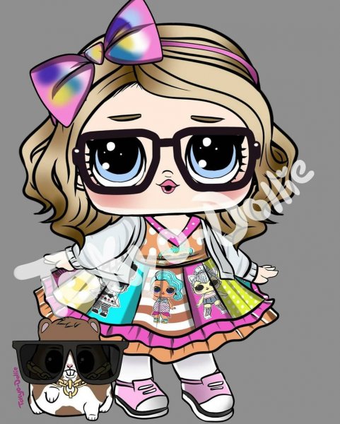 Кавайные рисунки куколки ЛОЛ