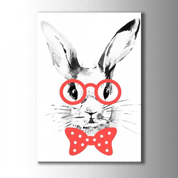 Плакат заяц стильно