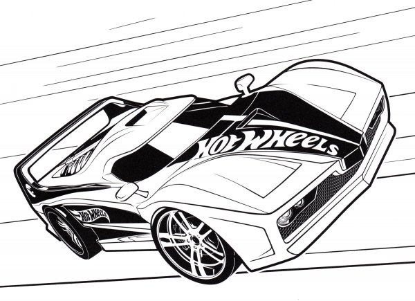 Раскраска Тачки хот Вилс