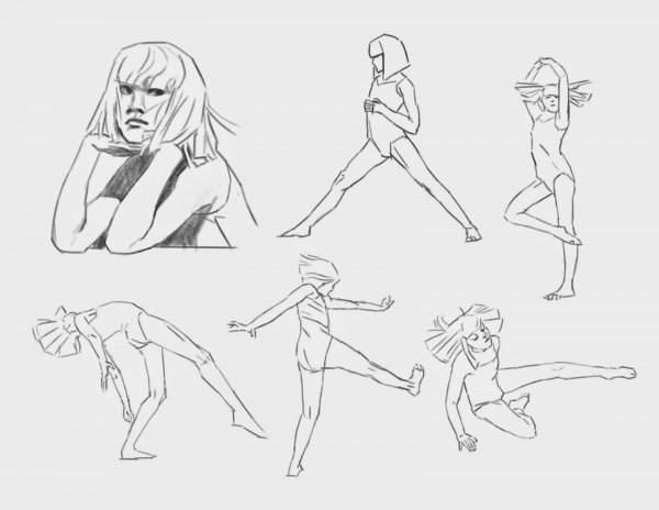 Летние позы для рисования