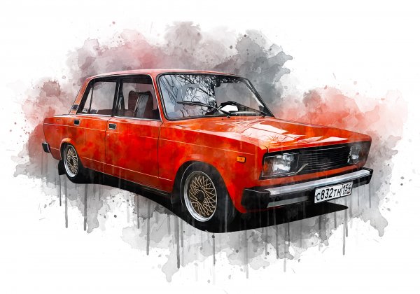 Жигули 2105 красная