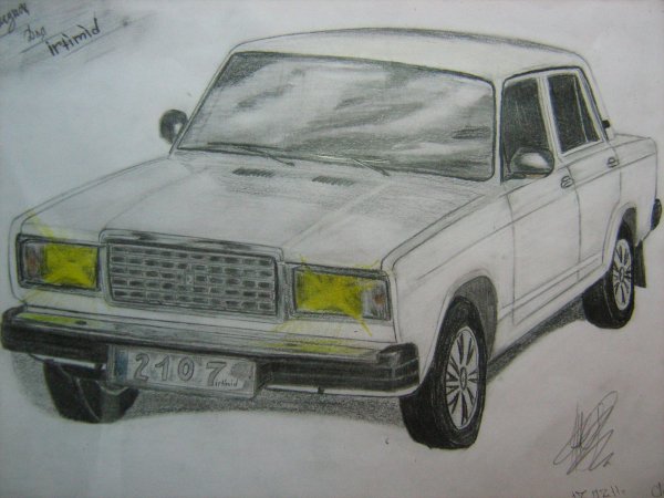 Рисунки Жигули ВАЗ 2107