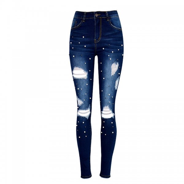 Джинсы с принтом женские
