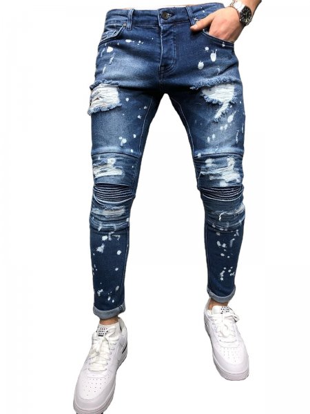 Дырявые джинсы мужские