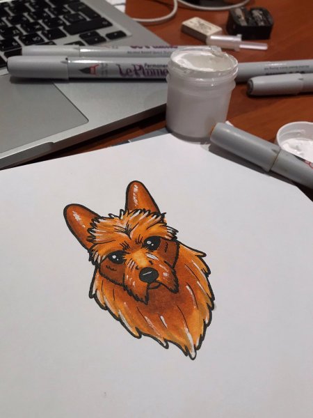 Рисование маркерами трудные