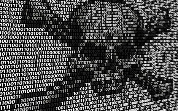 Череп из символов и знаков