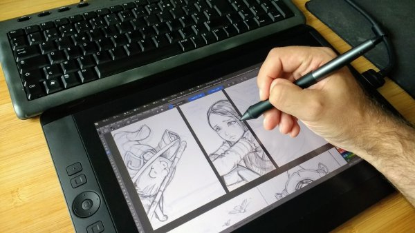 Стилусе Wacom Cintiq 13hd