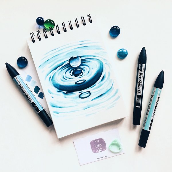 Рисование скетчей маркерами