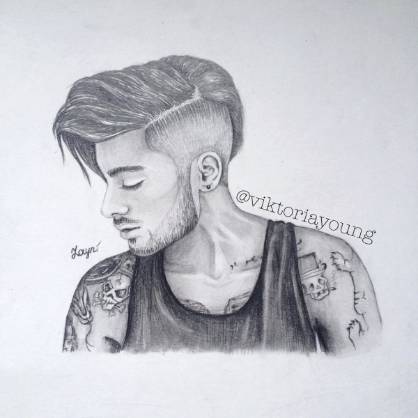 Рисунки парней карандашом в стиле тумблер