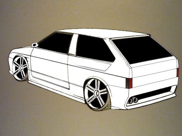 Тазы карандашом