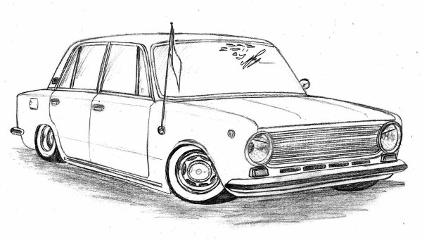 Раскраска ВАЗ 2101