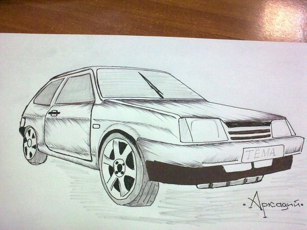 Рисунки для срисовки машины