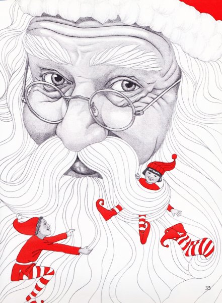 Санта скетч