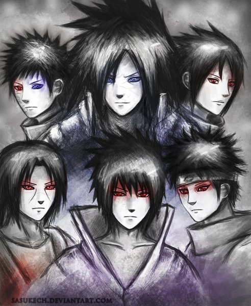 Учиха Саске Шисуи Итачи Мадара